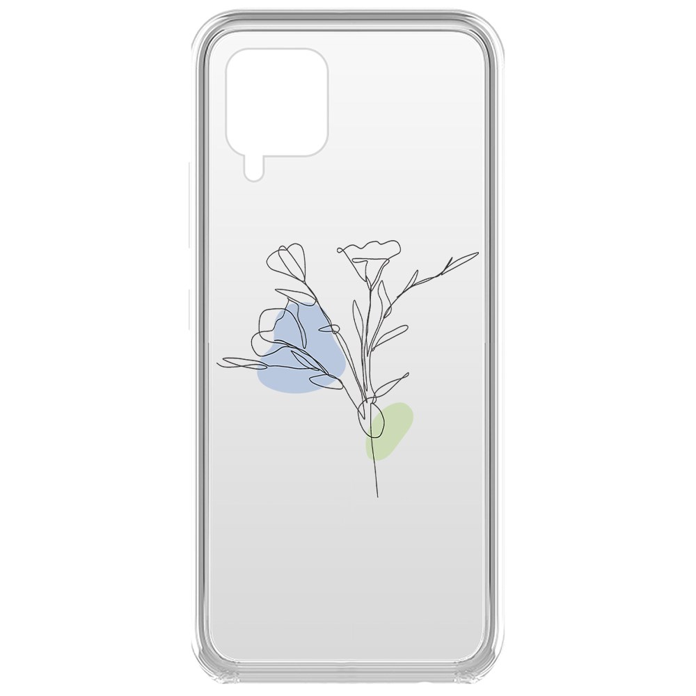 

Чехол-накладка Krutoff Clear Case Эустома для Samsung Galaxy A42 5G (A426), Прозрачный