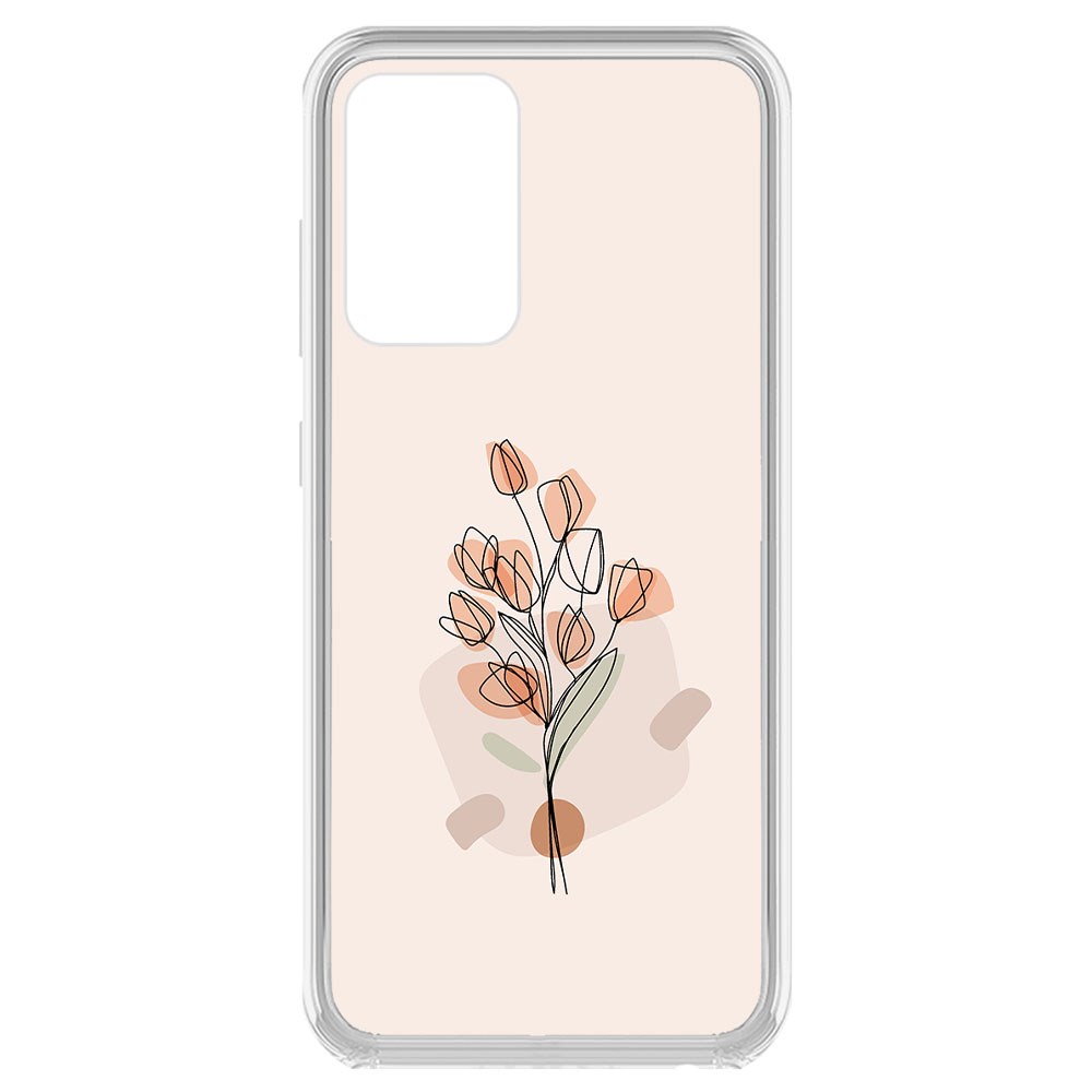 

Чехол-накладка Krutoff Clear Case Букет тюльпанов для Samsung Galaxy A52 (A525), Прозрачный