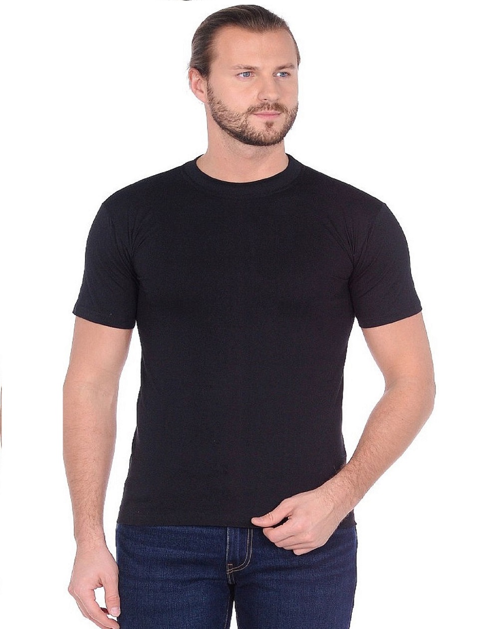 

Футболка мужская OTS 1620 черная 2XL, Черный, 1620
