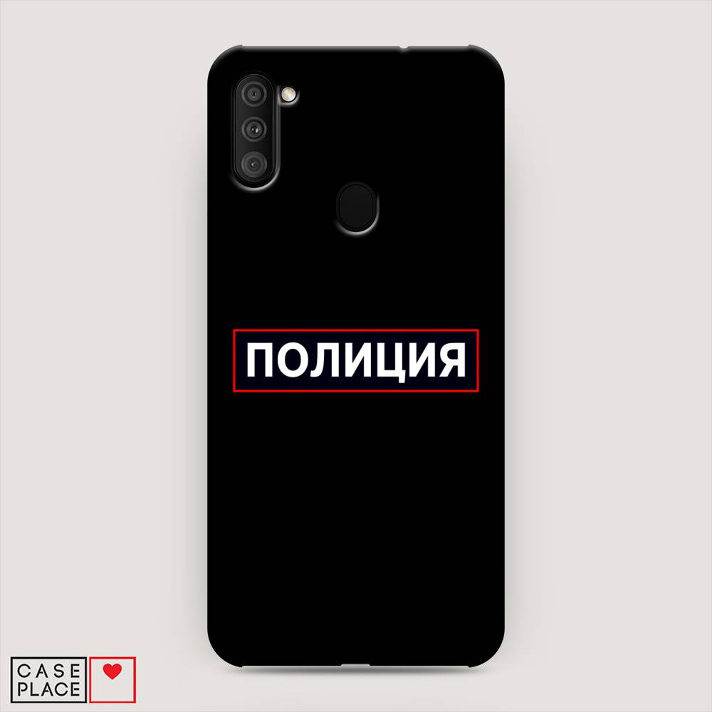 фото Пластиковый чехол "police logo" на samsung galaxy a11 awog