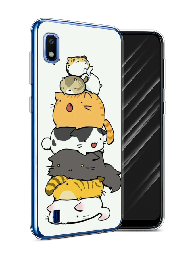 

Чехол Awog на Samsung Galaxy A10 "Бутерброд из котиков", Разноцветный, 27950-10