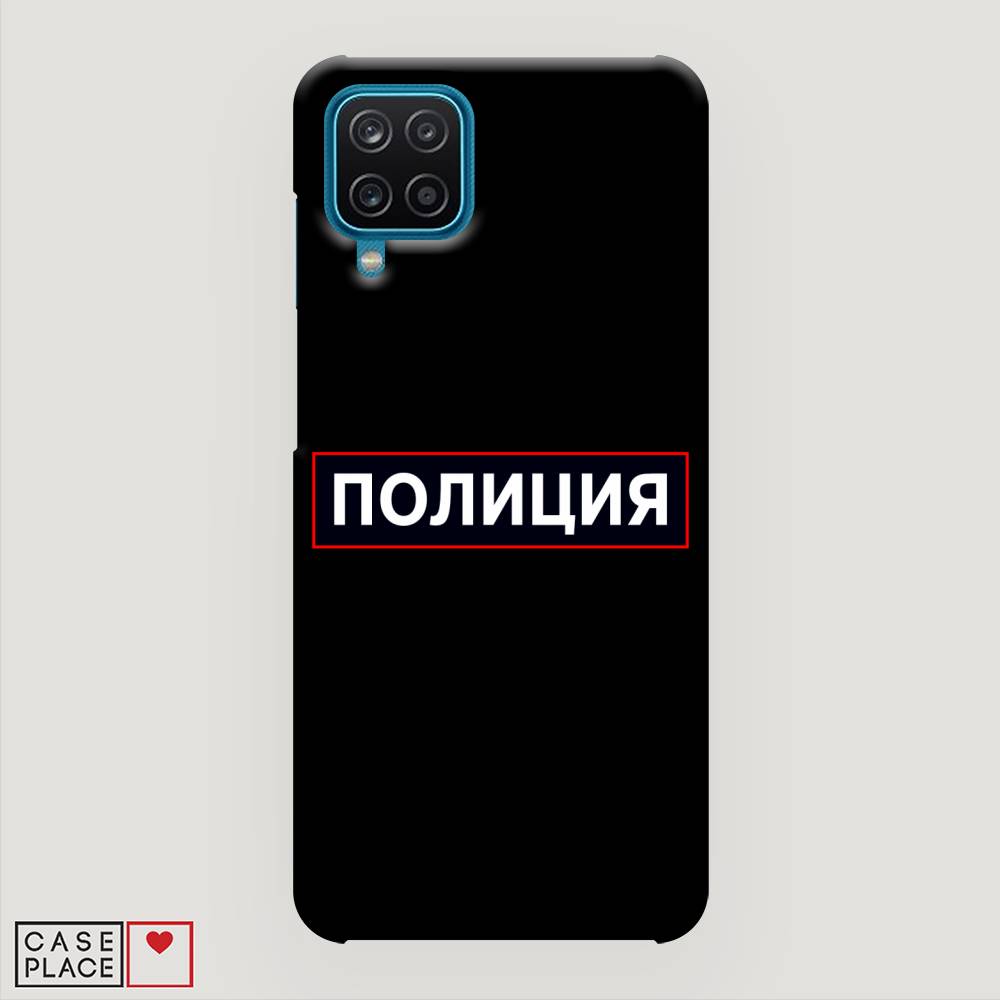 фото Пластиковый чехол "police logo" на samsung galaxy a12 awog