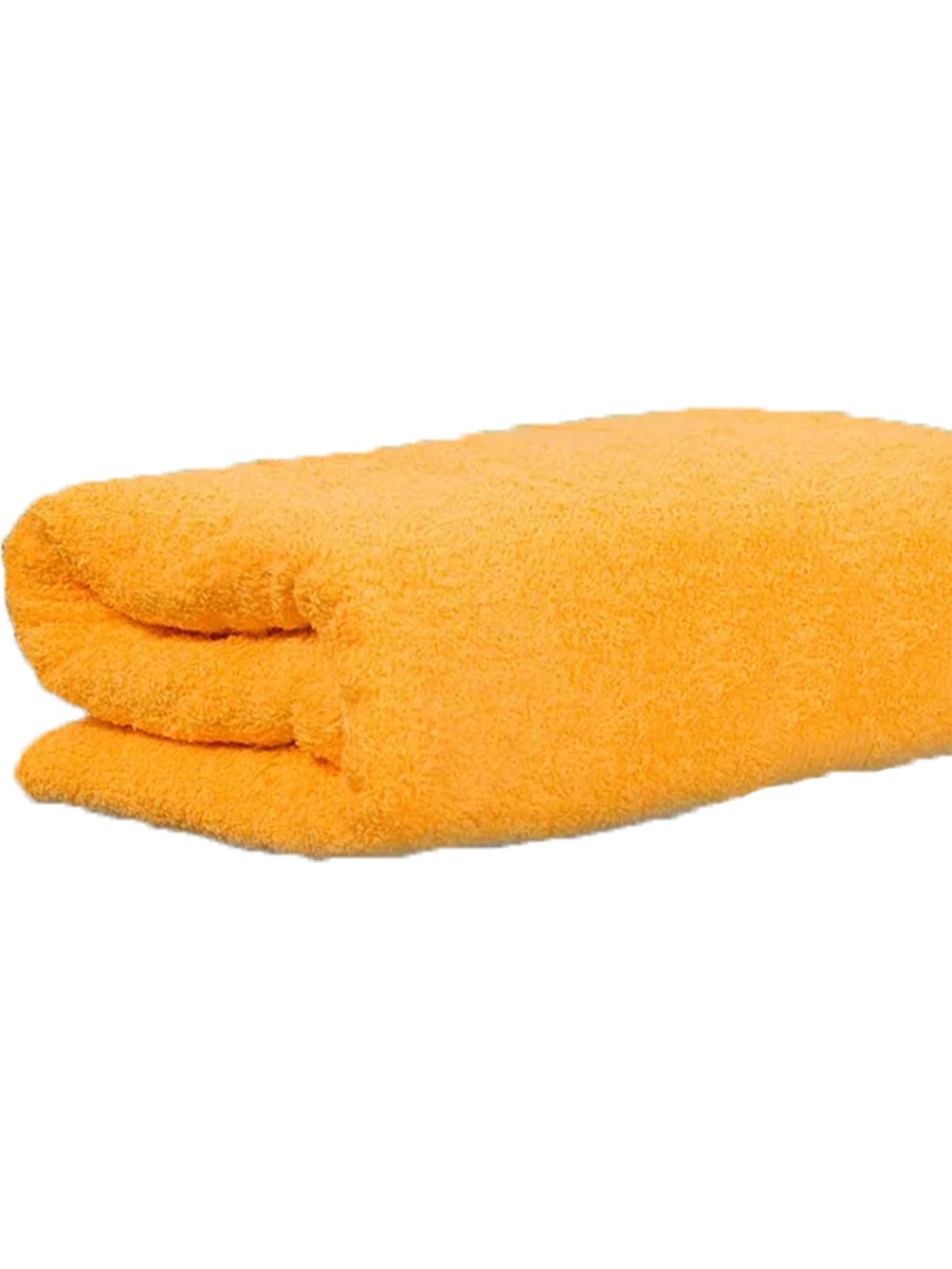 Большое банное полотенце Postmart размер 150х210 см Цвет желтый.