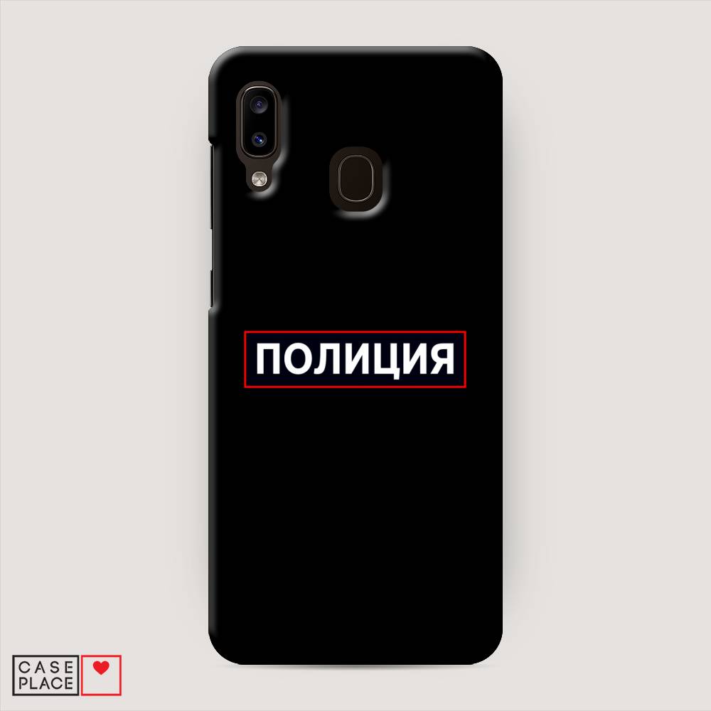 фото Пластиковый чехол "police logo" на samsung galaxy a20 awog