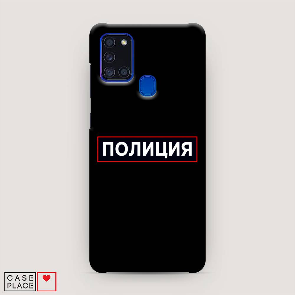 фото Пластиковый чехол "police logo" на samsung galaxy a21s awog
