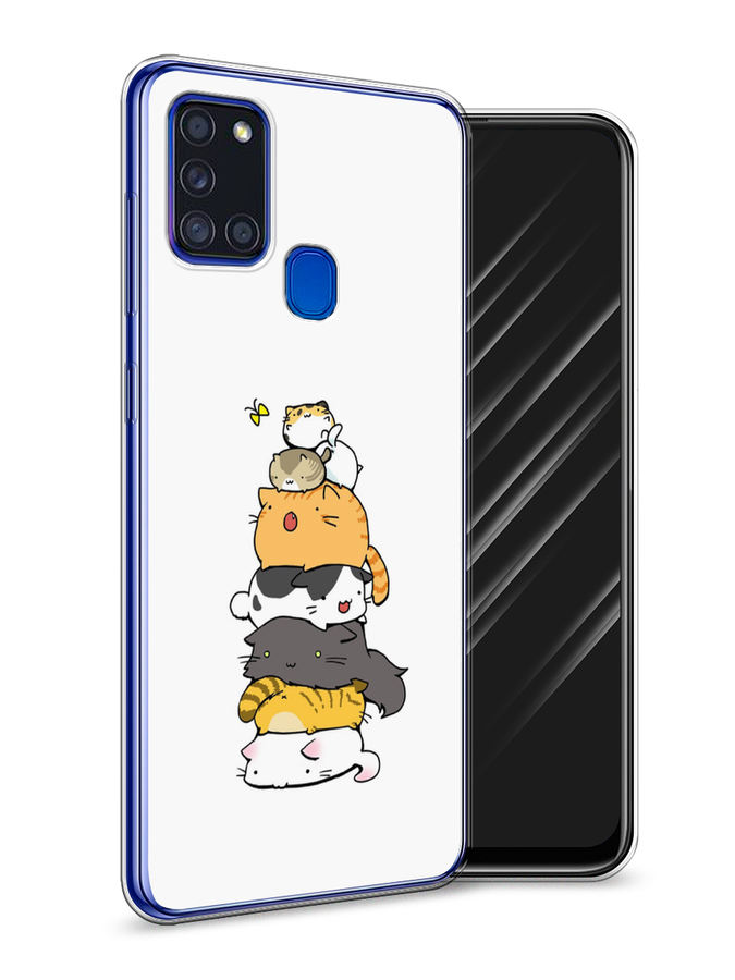 

Чехол Awog на Samsung Galaxy A21s / Самсунг A21s "Бутерброд из котиков", Разноцветный, 2100250-10