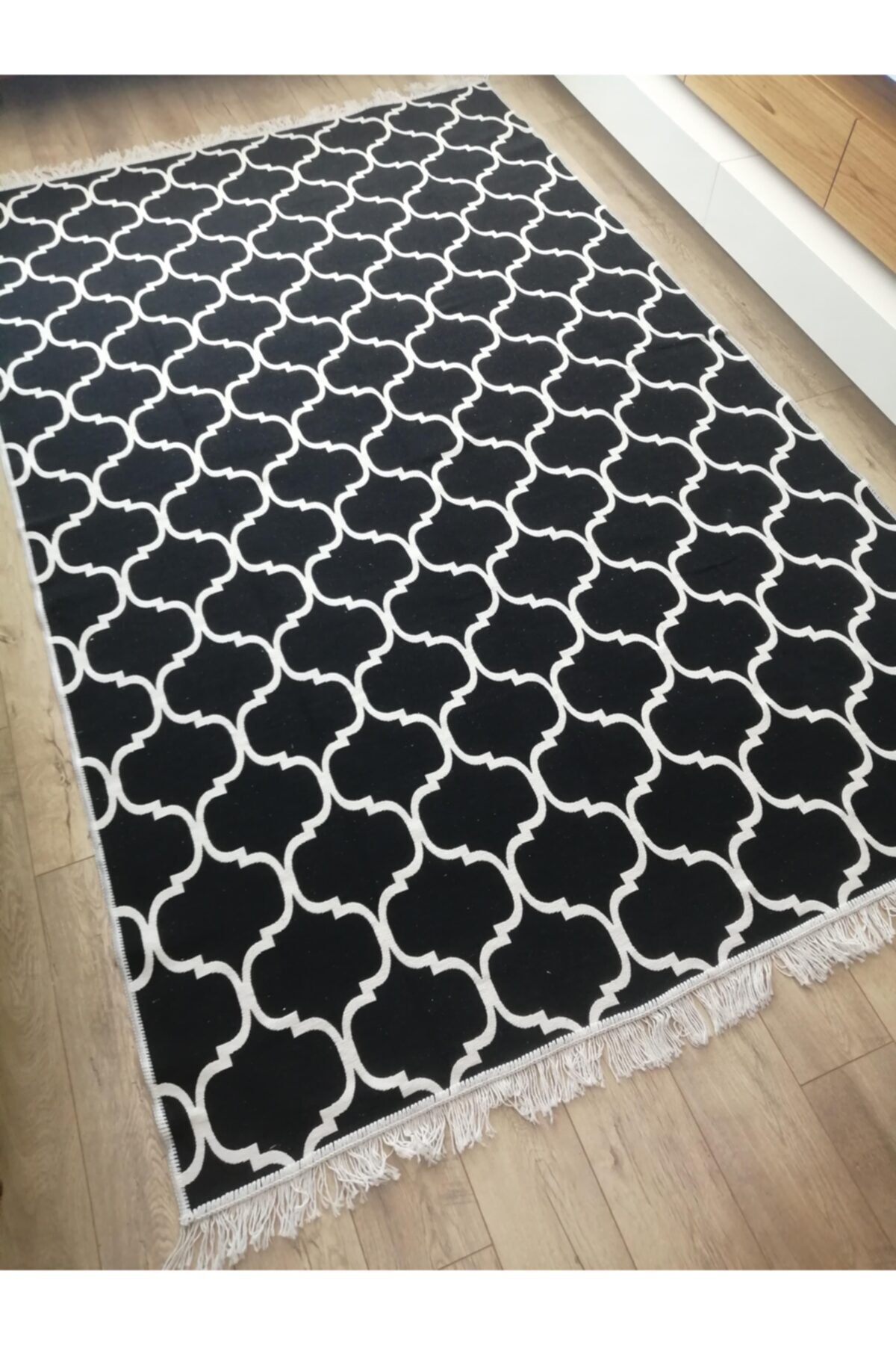 Коврик двухсторонний с бахромой Zalel 80х150 арт 2056