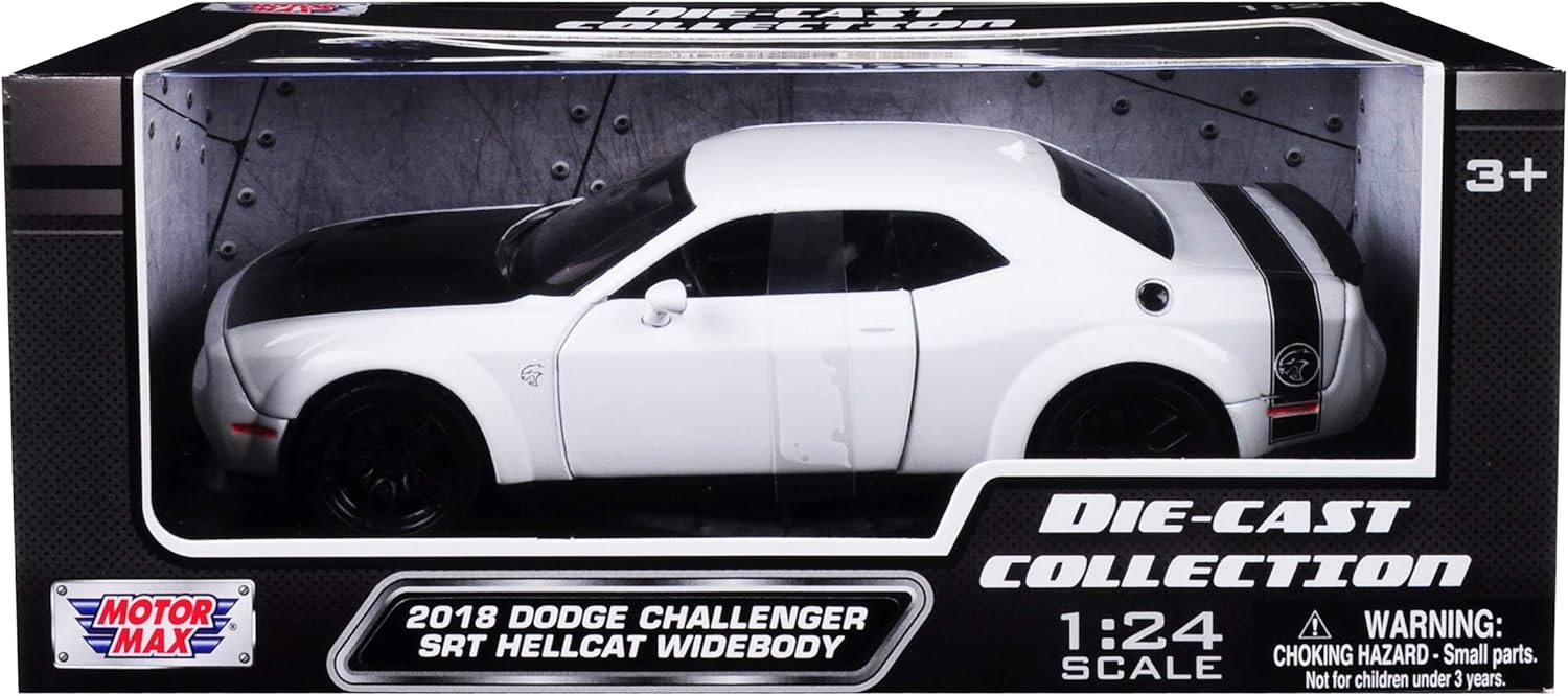 

Машина металлическая ЦДМ Игрушки 2018 Dodge Challenger SRT Hellcat Wide-Body, Белый, 79350