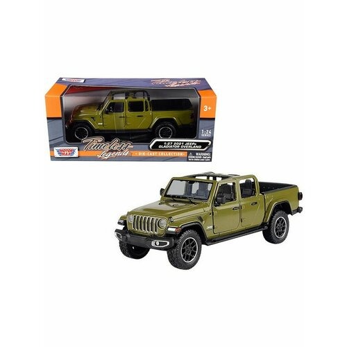 

Машина ЦДМ Игрушки 2021 Jeep Gladiator Overland Open Top, Хаки, 79367