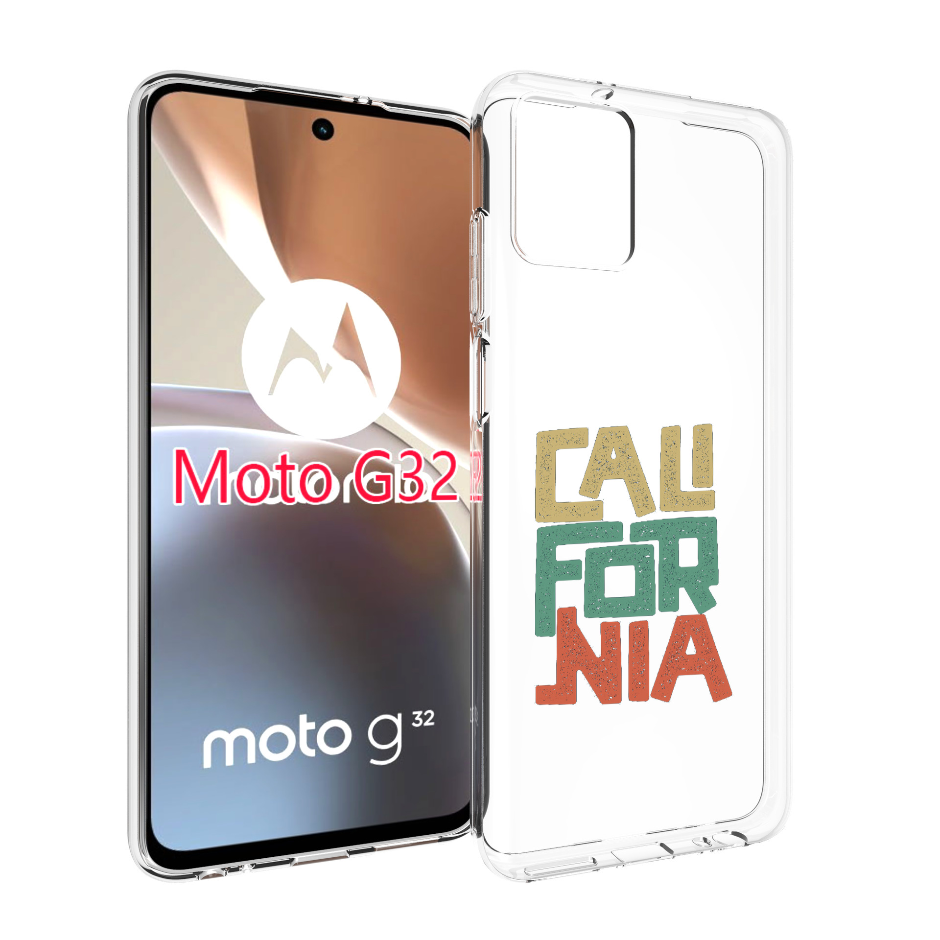 

Чехол MyPads Графический-дизайн для Motorola Moto G32, Прозрачный, Tocco