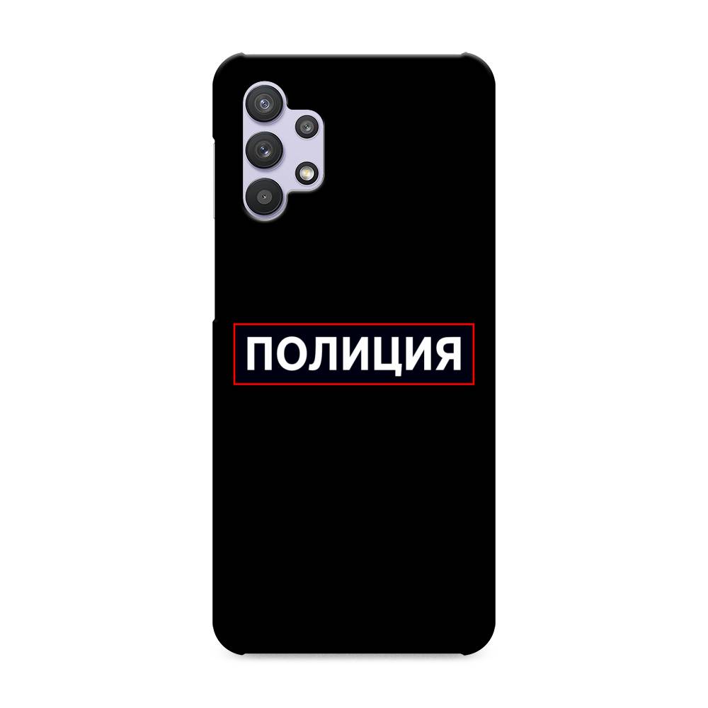 фото Пластиковый чехол "police logo" на samsung galaxy a32 awog