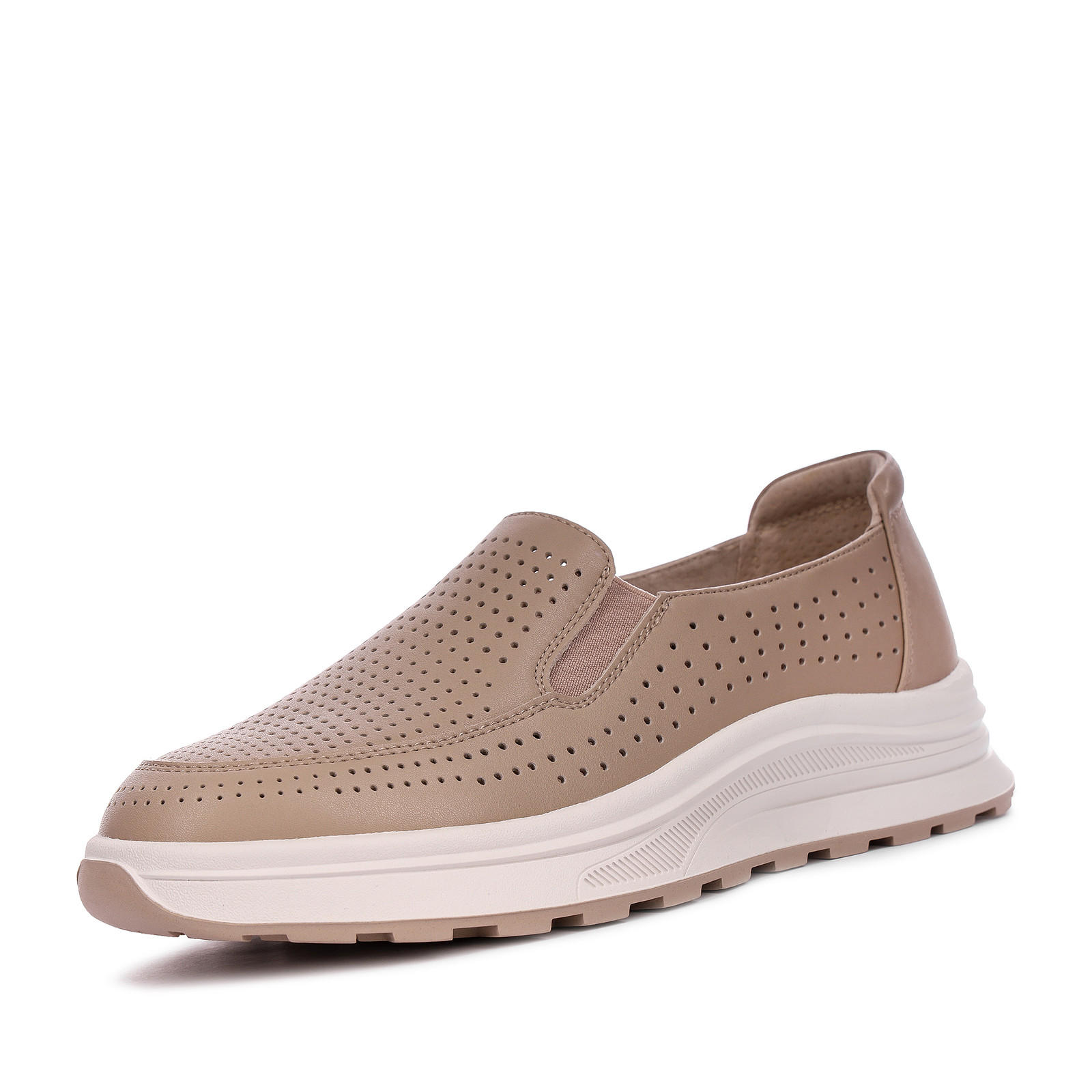

Слипоны женские Marisetta 174-41WK-012VK бежевые 39 RU, Бежевый, 174-41WK-012VK