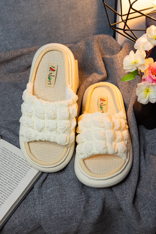 

Тапочки женские Valori 4dd белые 40-41 RU, Белый, 4dd