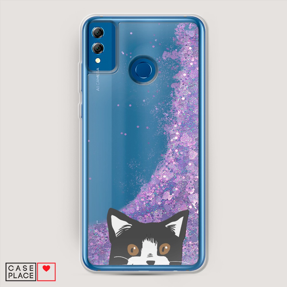 

Чехол Awog на Honor 8x "Подглядывающий кот", Разноцветный, 66792-1
