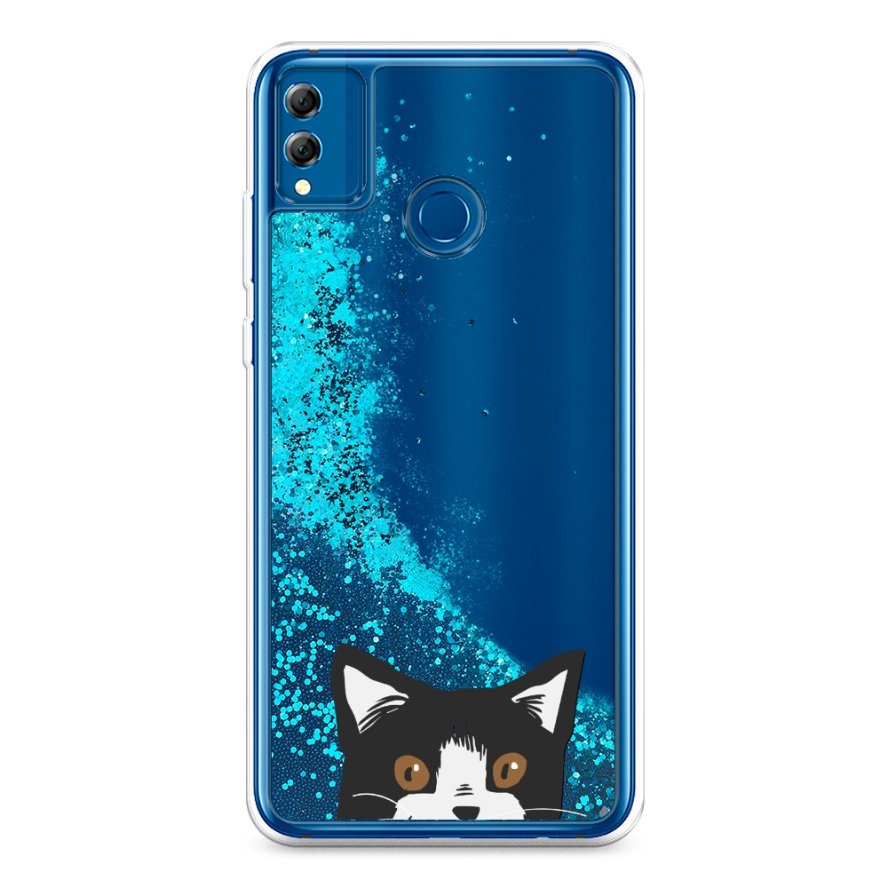 

Чехол Awog на Honor 8X "Подглядывающий кот", Разноцветный, 66793-1