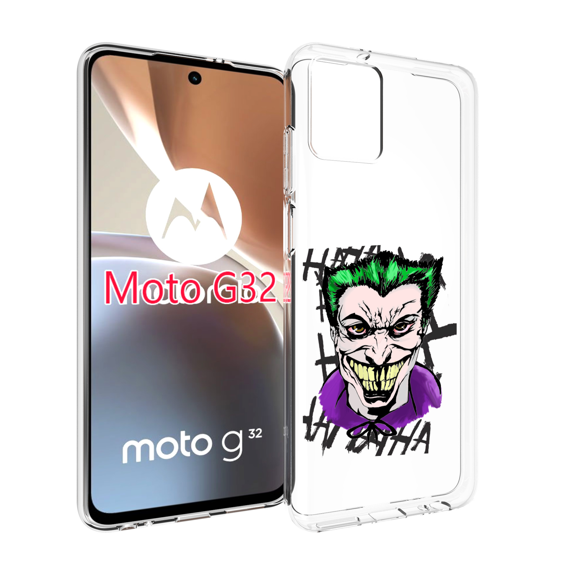 

Чехол MyPads Джокер-крейзи для Motorola Moto G32, Прозрачный, Tocco