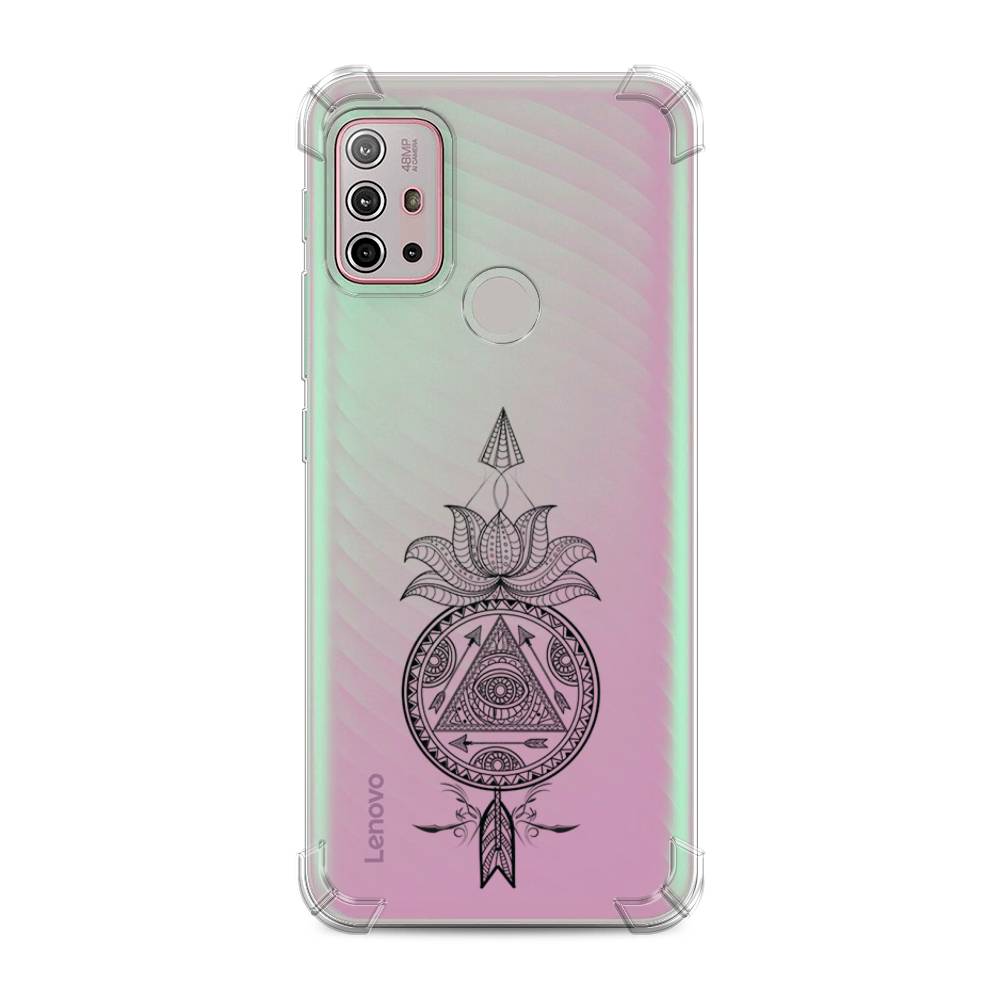 фото Противоударный силиконовый чехол "талисман арт черный" на motorola moto g30 awog