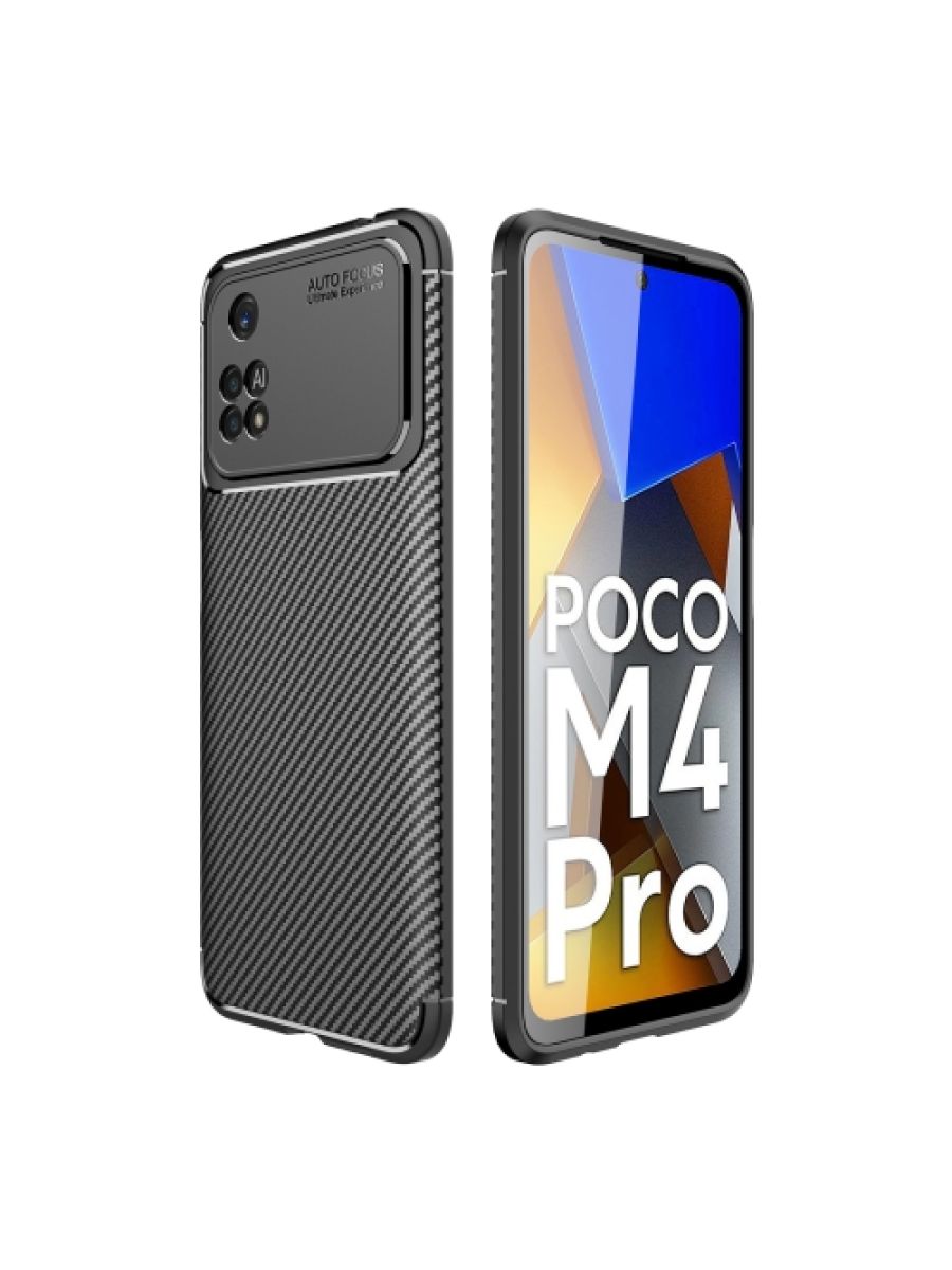 

Силиконовый чехол Beetle на Poco M4 Pro 5G Черный