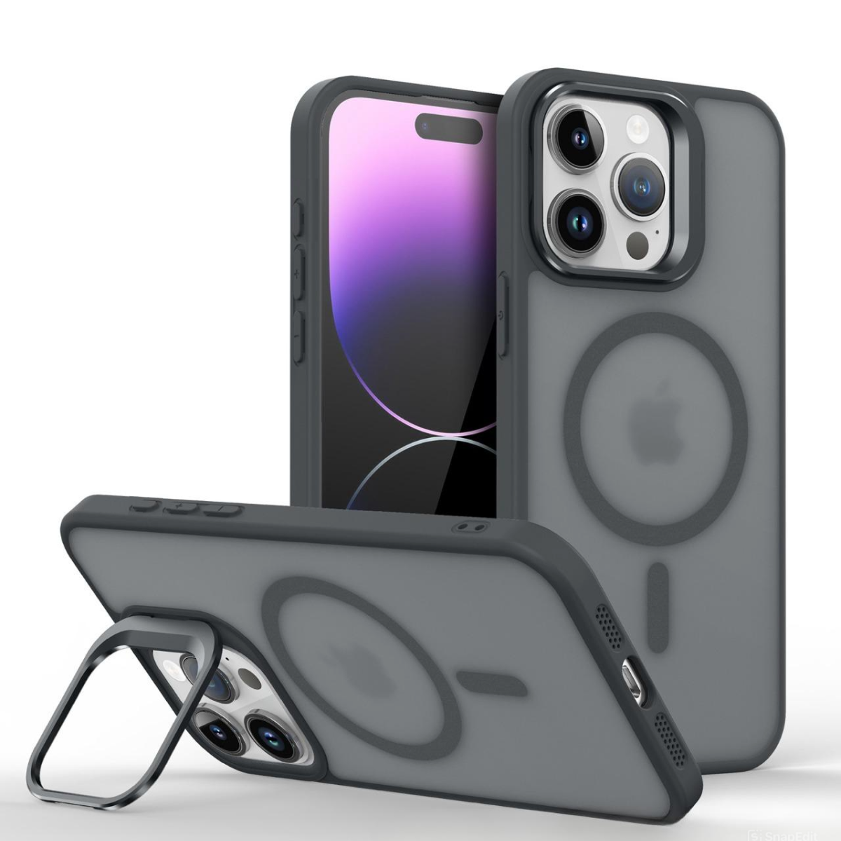 

Противоударный чехол для iPhone 15 Pro Max c функцией Magsafe черного цвета, Черный, iPhone 15 Pro Max
