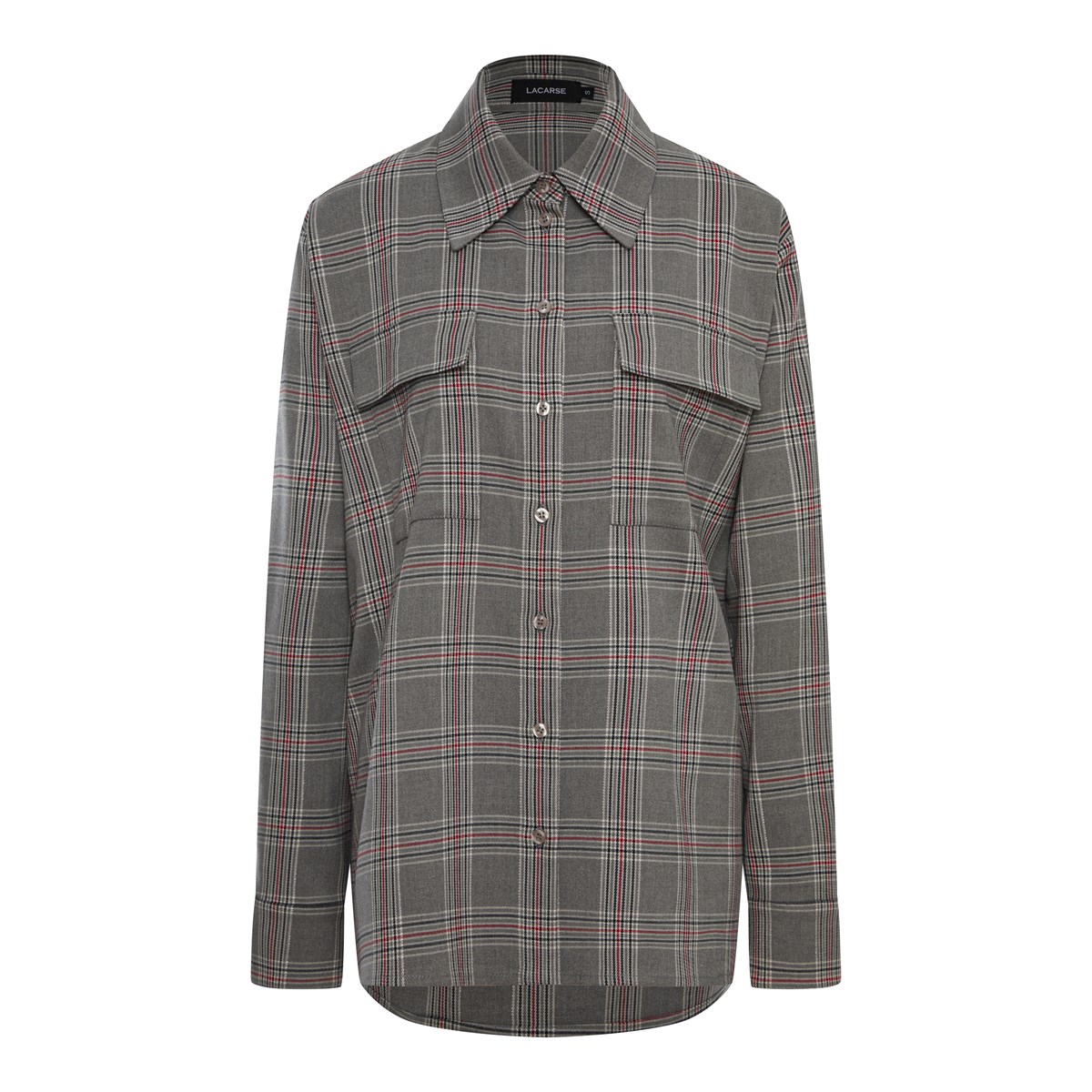 

Рубашка женская Lacarse 56398 серая M, Серый, 56398