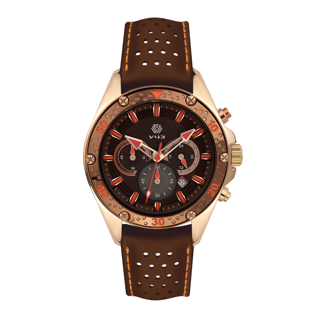 

Наручные часы мужские УЧЗ 3057L-4, 3057L-4