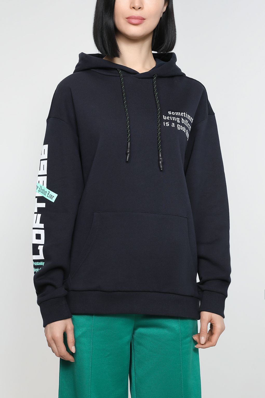 

Худи женское Loft LF2030346 синее L, Синий, LF2030346