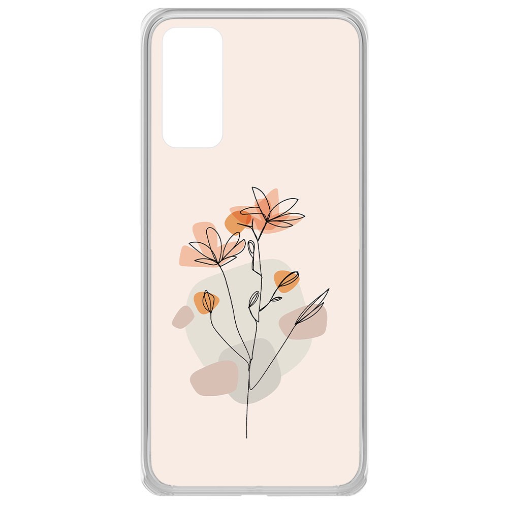

Чехол-накладка Krutoff Clear Case Ромашки для Samsung Galaxy S20