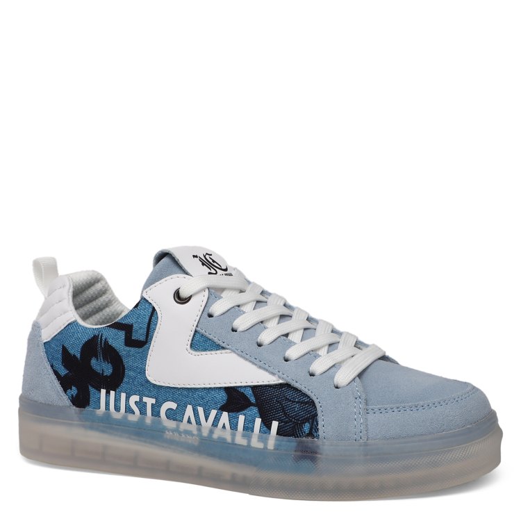 

Кеды женские Just Cavalli 76RA3SR4 голубые 36 EU, Голубой, 76RA3SR4