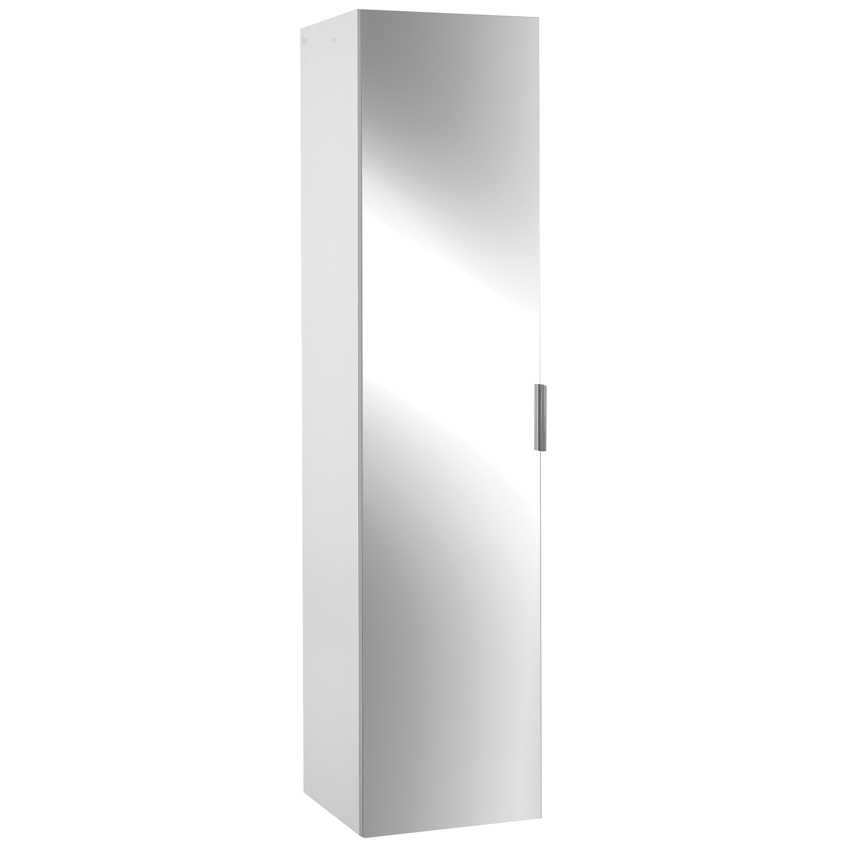 фото Шкаф-колонна 35x34x147 odeon up, с зеркальной дверцей, белый, jacob delafon