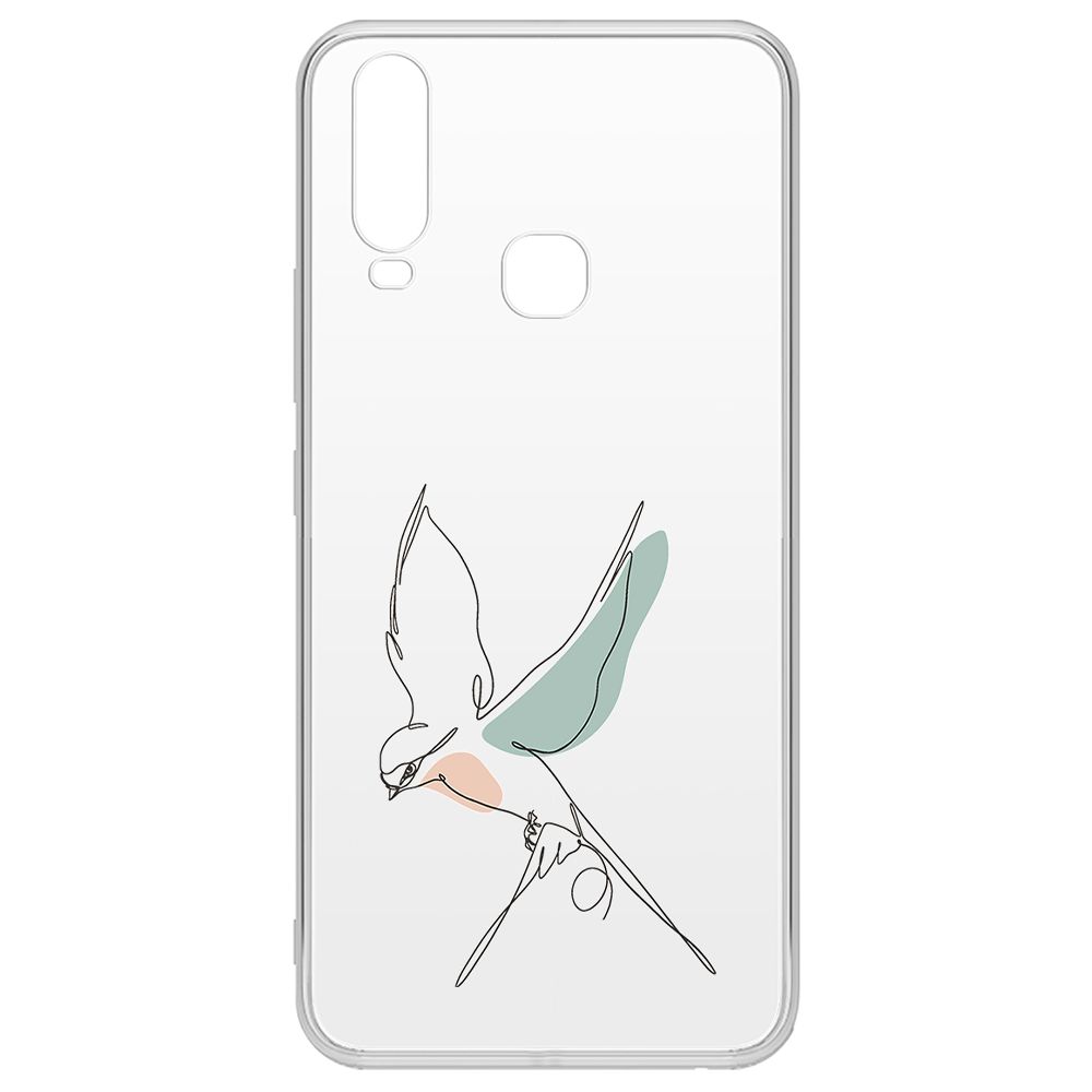 

Чехол-накладка Krutoff Clear Case Полет для Vivo Y17, Прозрачный