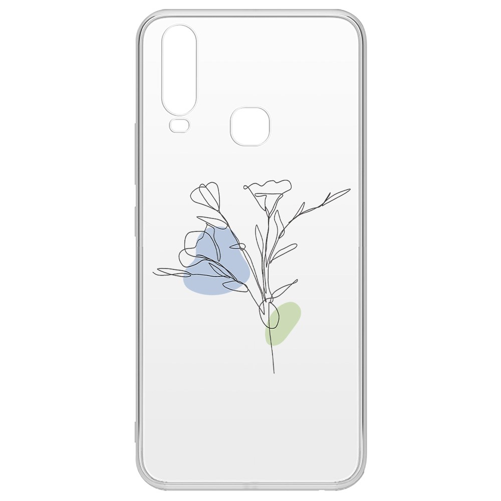 фото Чехол-накладка krutoff clear case эустома для vivo y17