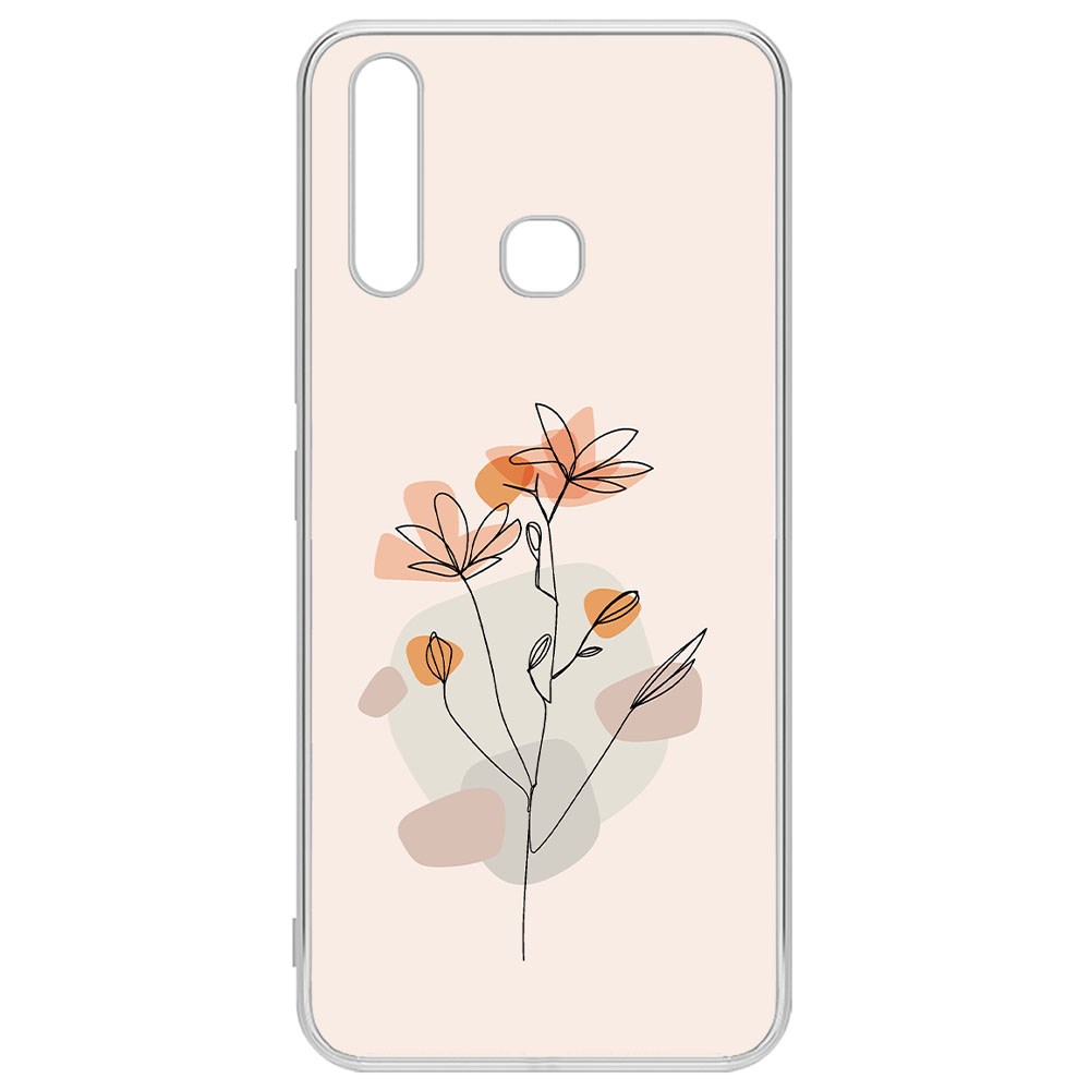 

Чехол-накладка Krutoff Clear Case Ромашки для Vivo Y19