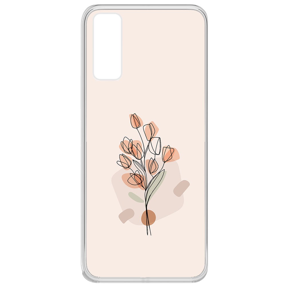 

Чехол-накладка Krutoff Clear Case Букет тюльпанов для Vivo Y20