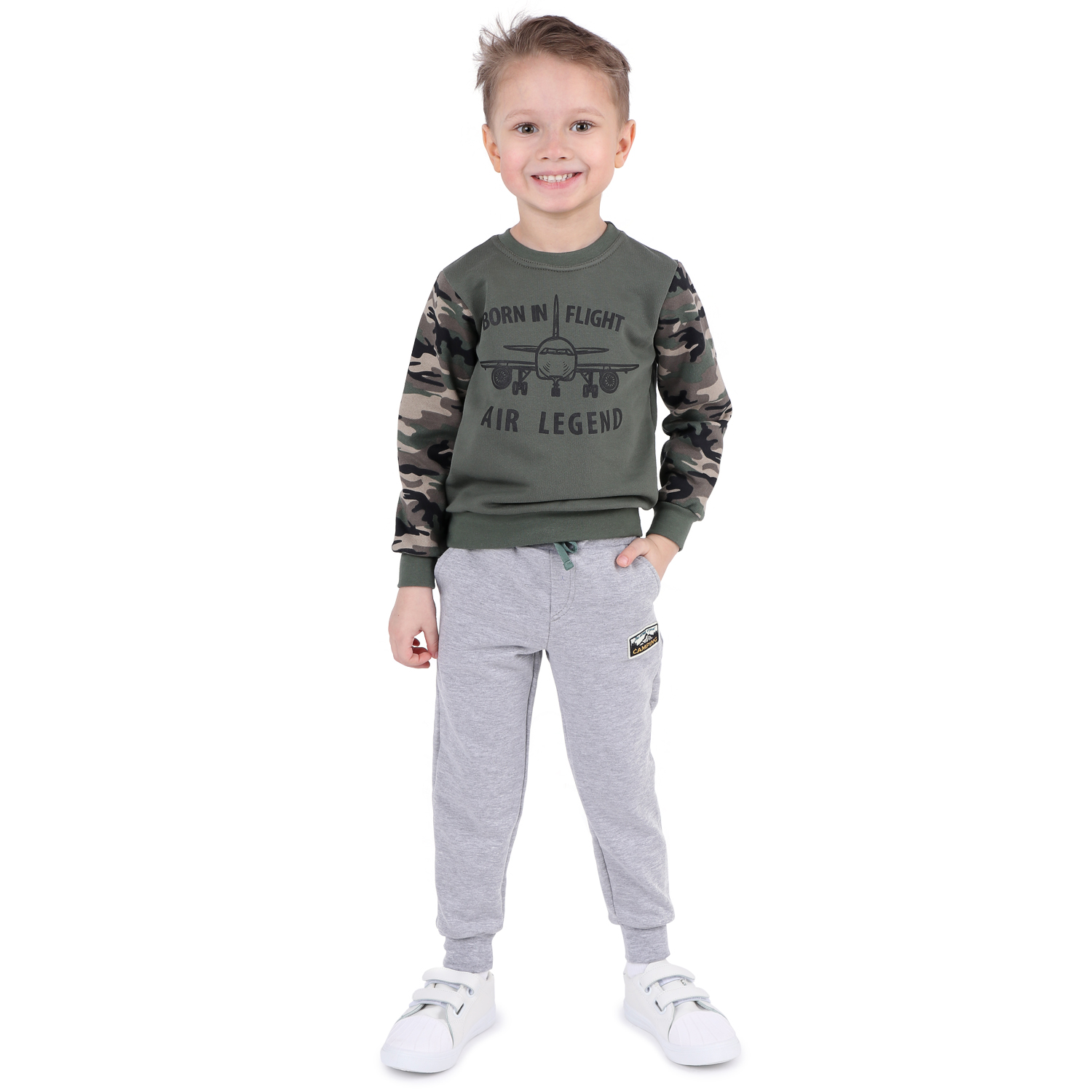 

Брюки Leader Kids Кемпинг, цвет: серый р.104, ЛКЗ21215293фу14