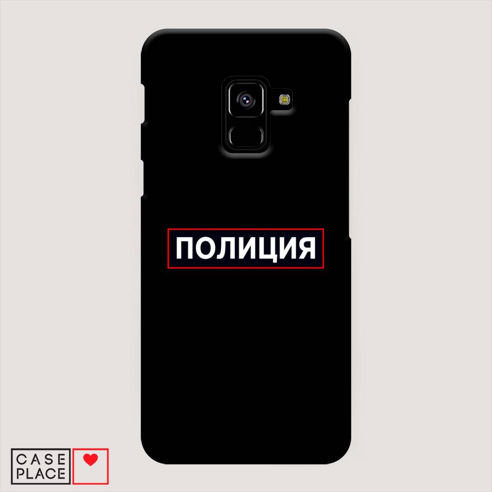 фото Пластиковый чехол "police logo" на samsung galaxy a8 2018 awog