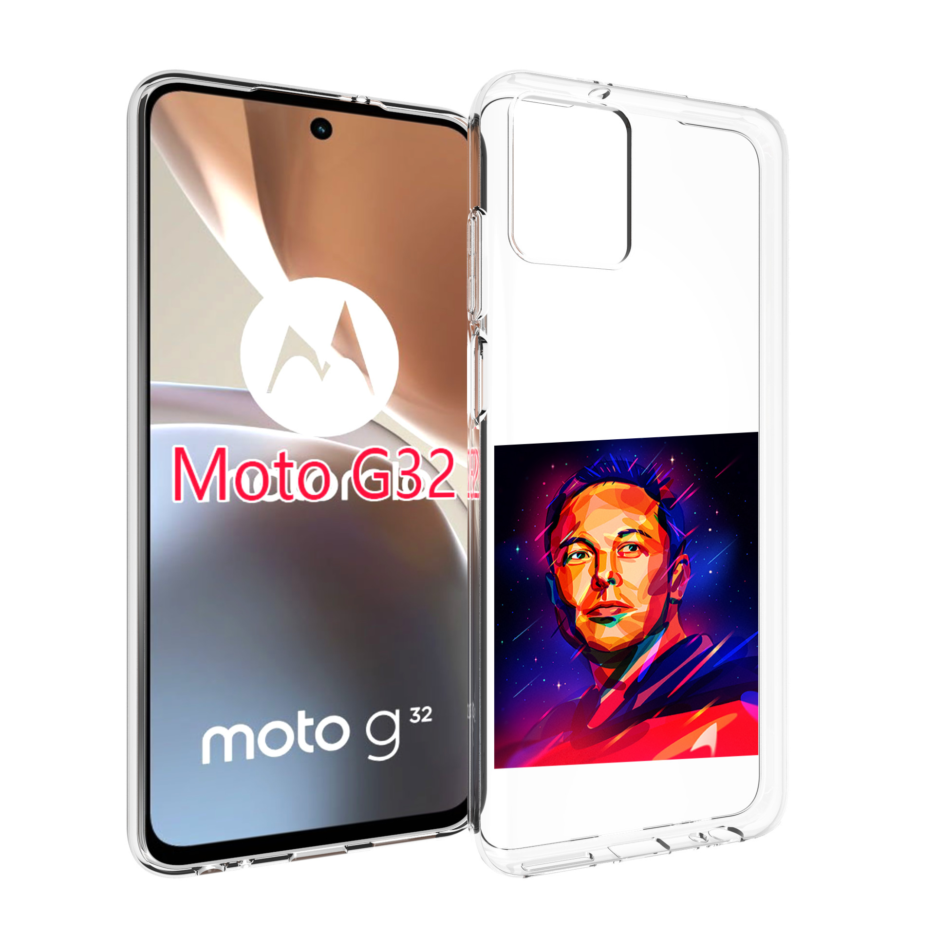 

Чехол MyPads Илон-Маск для Motorola Moto G32, Прозрачный, Tocco