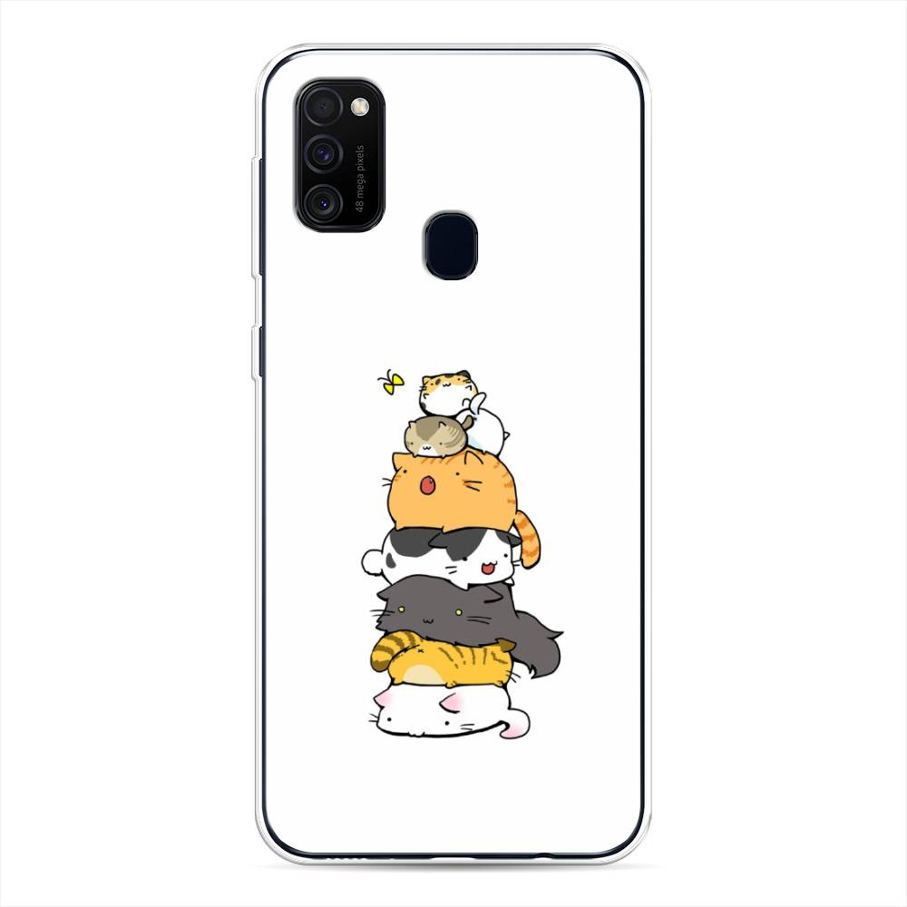 

Чехол Awog на Samsung Galaxy M30s/M21 "Бутерброд из котиков", Разноцветный, 29850-10