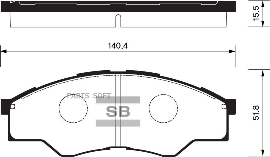 Тормозные колодки Sangsin brake дисковые SP1276