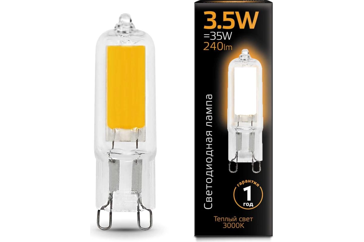 

Упаковка ламп LED GAUSS G9, капсульная, 3.5Вт, G9, 10 шт. 107809103, Упаковка ламп LED GAUSS G9, капсульная, 3.5Вт, G9, 10 шт. [107809103]