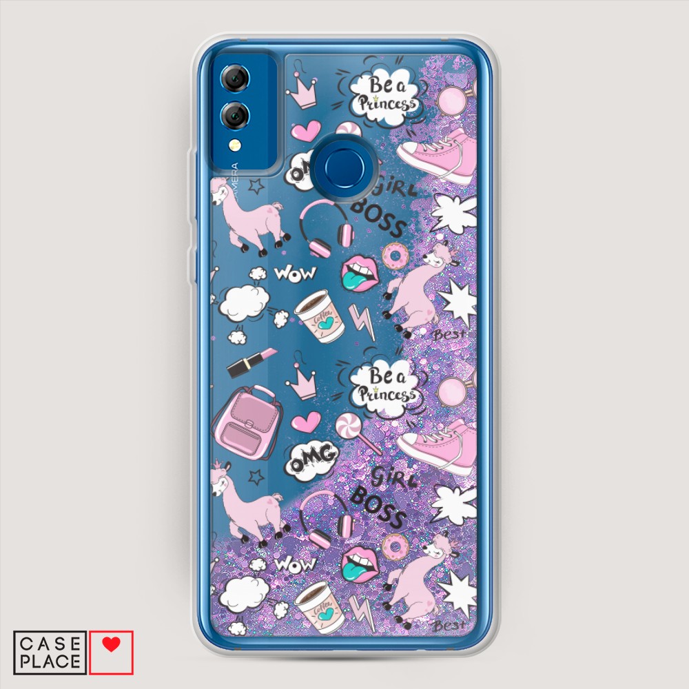 

Чехол Awog на Honor 8x "Стильная лама", Разноцветный, 66792-1