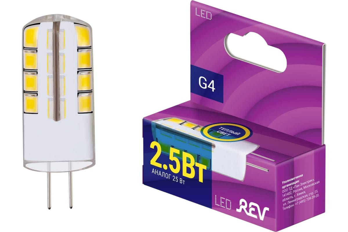 

Упаковка ламп LED REV G4, капсульная, 2.5Вт, 10 шт. 32437 9, Упаковка ламп LED REV G4, капсульная, 2.5Вт, 10 шт. [32437 9]