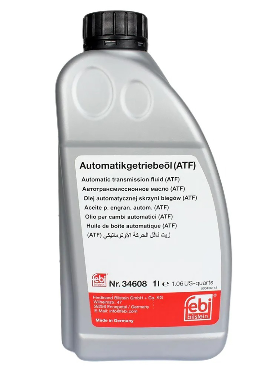 

34608f_жидкость Гидравлическая!Желтая 1l Для 6 Ступенчатых Акпп Zf Febi арт. 34608