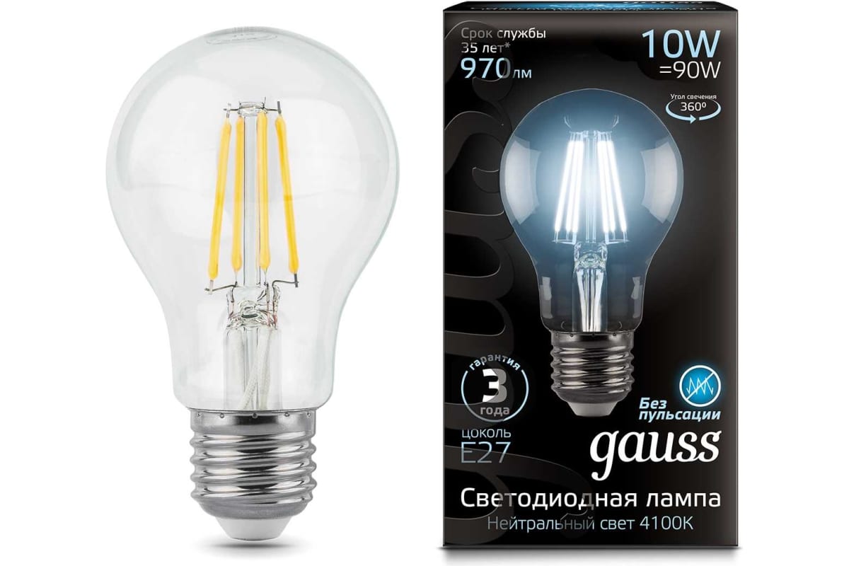 

Упаковка ламп филаментная GAUSS E27, шар, 10Вт, 10 шт. 102802210, Упаковка ламп филаментная GAUSS E27, шар, 10Вт, 10 шт. [102802210]