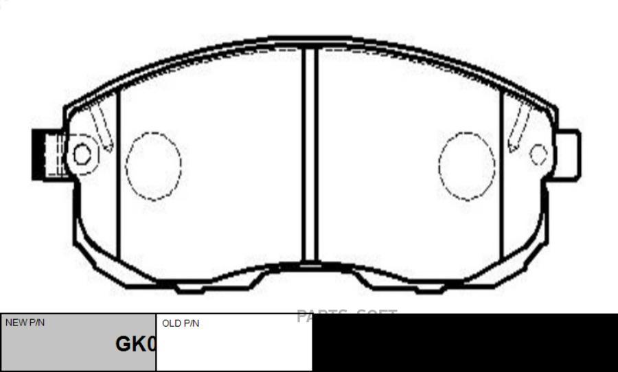 

Тормозные колодки Ctr GK0730