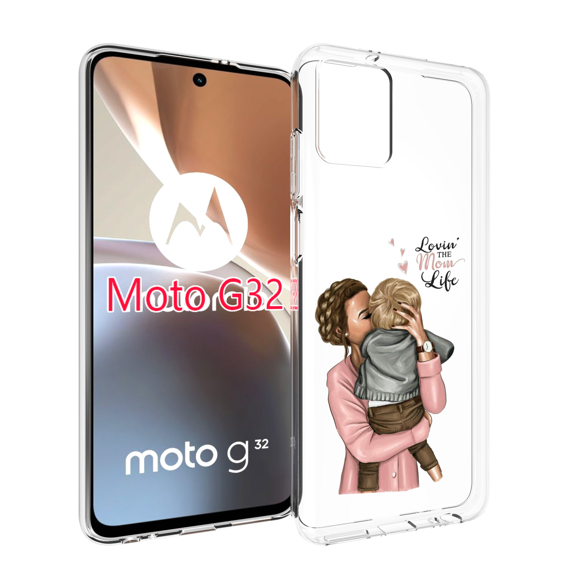 

Чехол MyPads Любовь-мамы детский для Motorola Moto G32, Прозрачный, Tocco