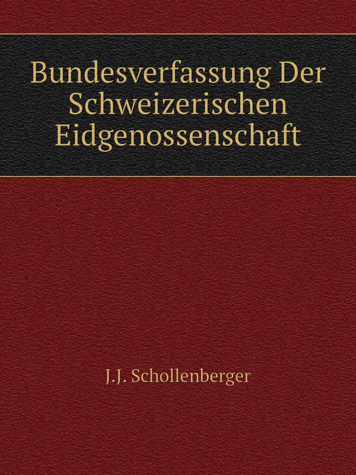 

Bundesverfassung Der Schweizerischen Eidgenossenschaft