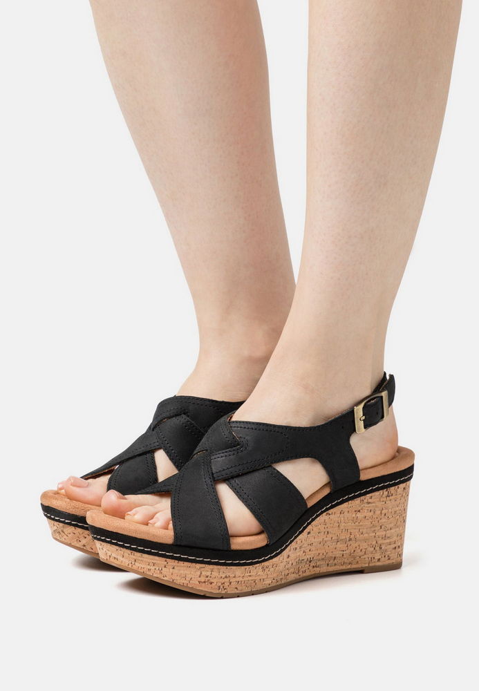 

Босоножки женские Clarks CL111A0ZH черные 41 EU, Черный, CL111A0ZH