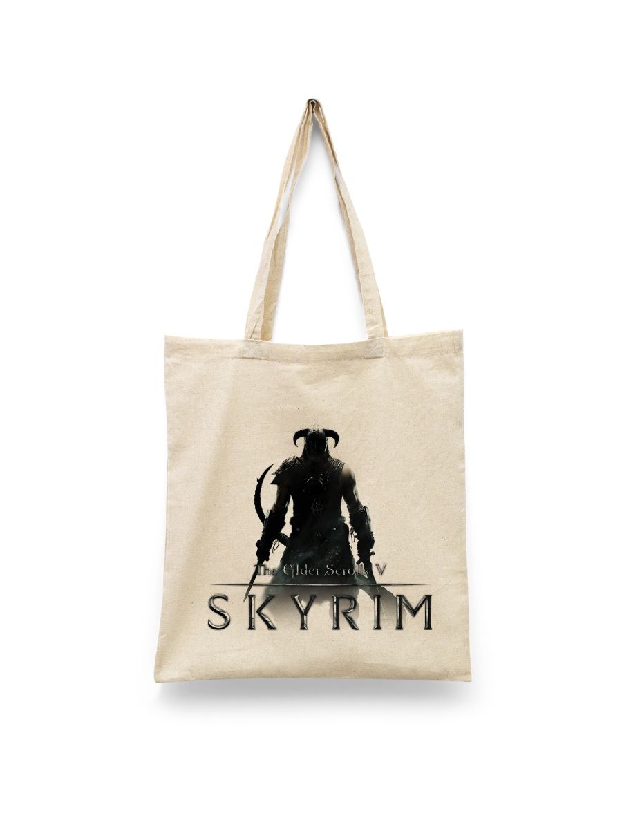 

Шоппер унисекс Каждому Своё Skyrim/Скайрим/The Elder Scrolls GMSK2 белый, Skyrim/Скайрим/The Elder Scrolls GMSK2