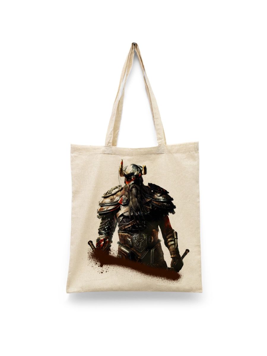 

Шоппер унисекс Каждому Своё Skyrim/Скайрим/The Elder Scrolls GMSK5 белый, Skyrim/Скайрим/The Elder Scrolls GMSK5