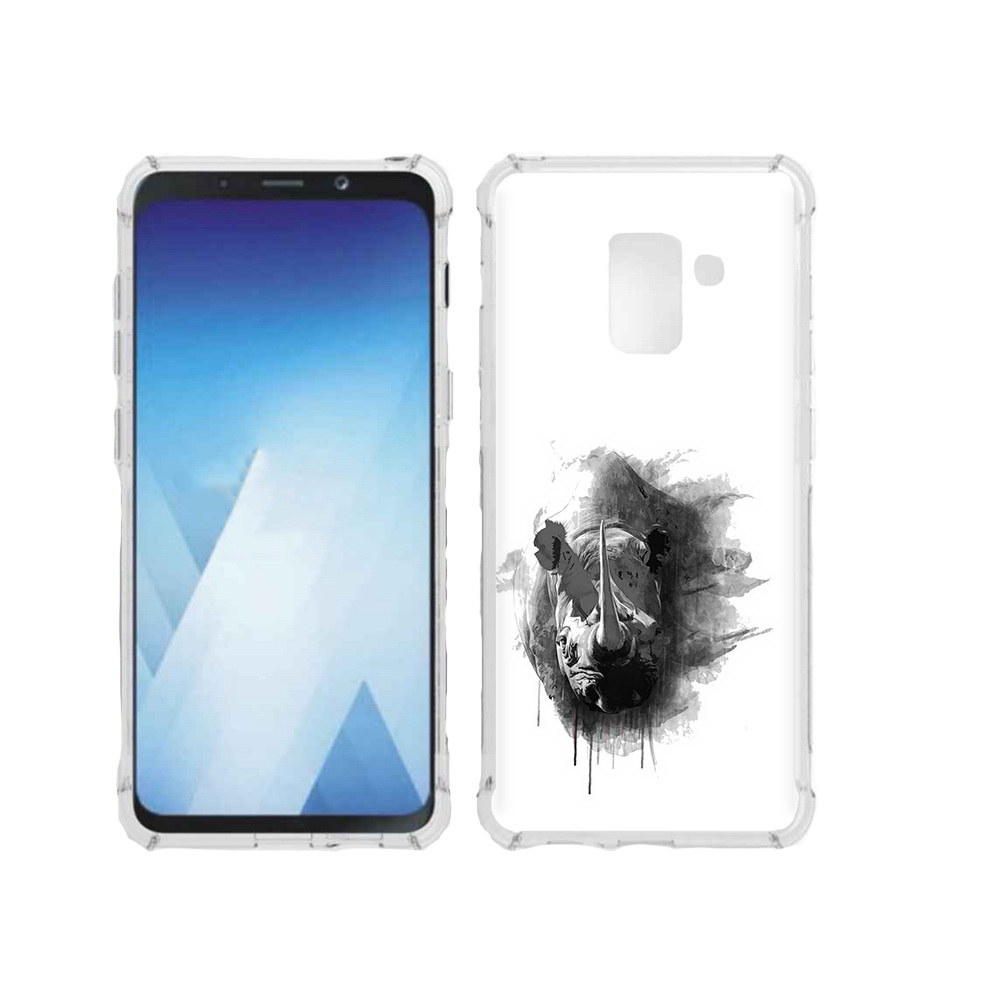 

Чехол MyPads Tocco для Samsung Galaxy A5 (2018) носорог (PT95317.573.523), Прозрачный, Tocco